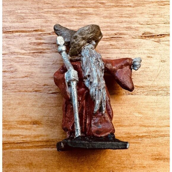 Wizard Merlin Sorcerer Armor Class 2 Miniature Fantasy AD&D Hand Painted 1970's - Picture 8 of 14